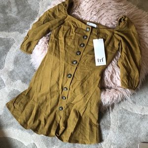Zara Button Up Dress Trafaluc